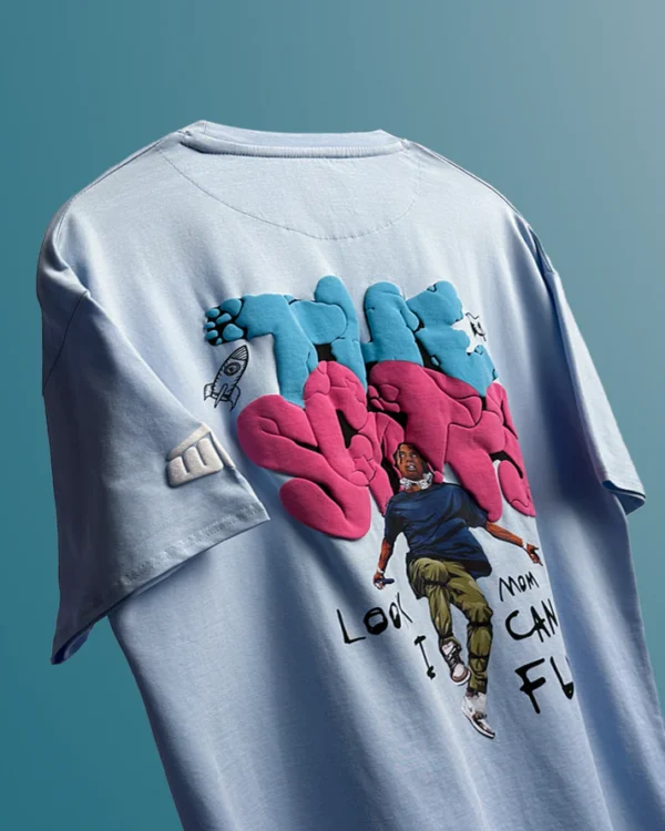 Travis Oversized T-Shirt Unisex 180 GSM Cotton Lycra with High Density Print