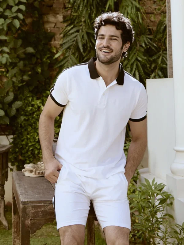 Contrast Knitted T-shirt - Runway - Image 6