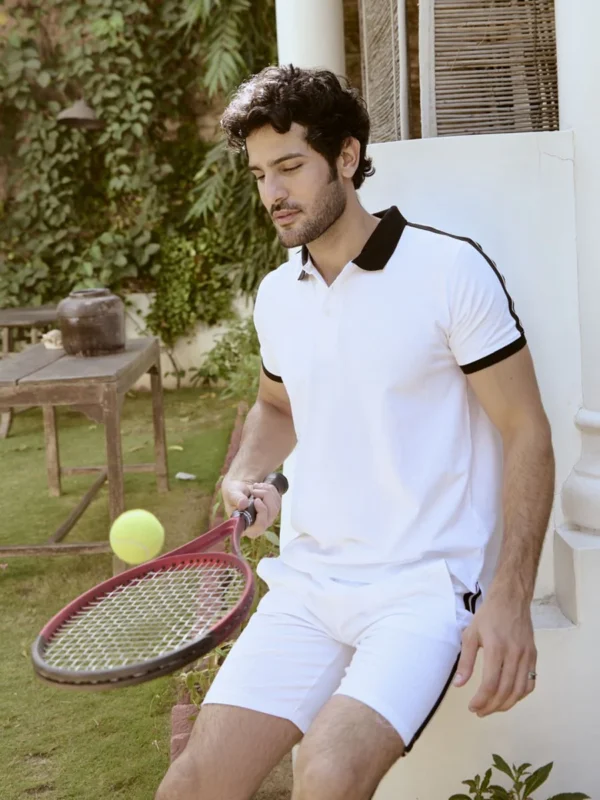 Contrast Knitted T-shirt - Runway - Image 3