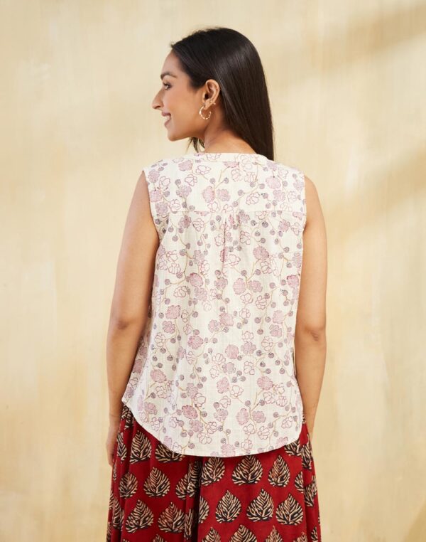 Women White Cotton Top - Image 4